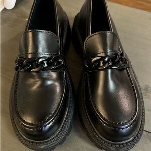 Platform Black loafers
